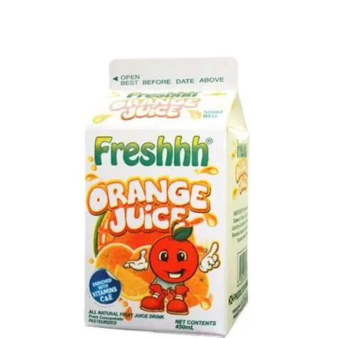 Box Freshhh Orange Juice 450ml