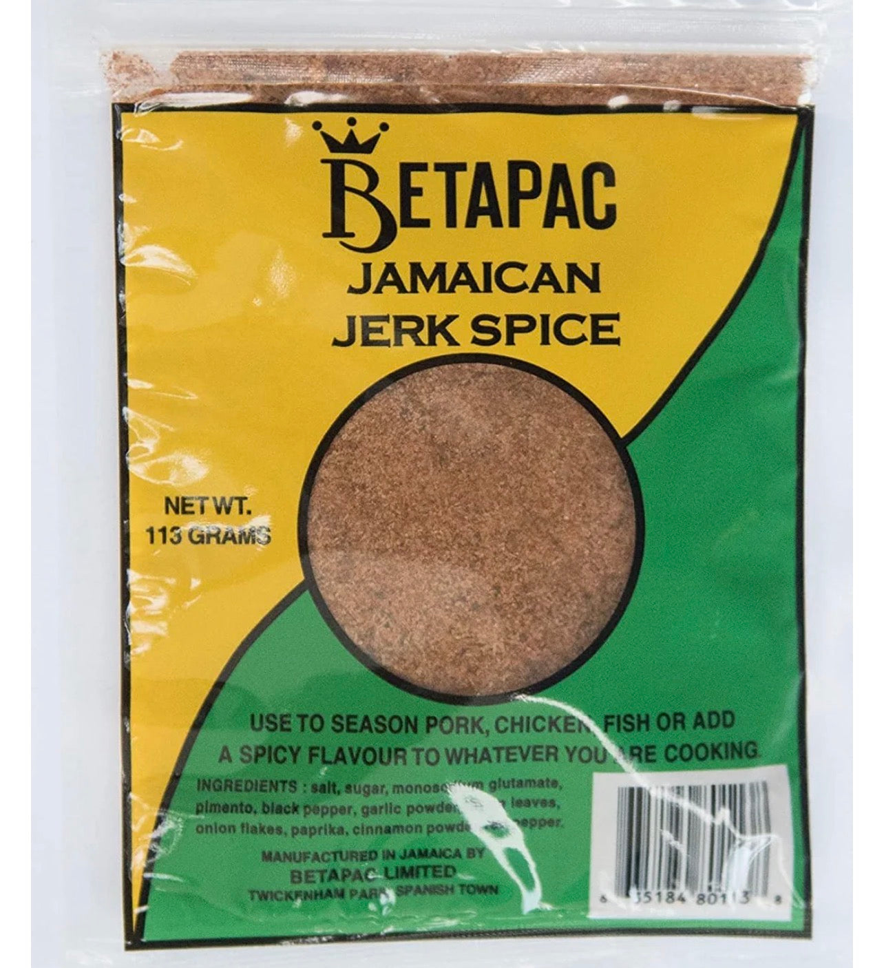 Beta Pac Jamaican Jerk Spice 113g